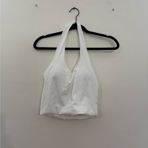 Klassy Network White Halter Top
